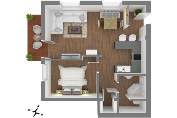 Foto van Appartement Seezeichen in de badplaats Prerow aan de Oostzee. - Untagged
