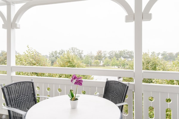 Foto van Vakantie aan de Oostzee met hond en balkon, Sellin - TerraceBalcony