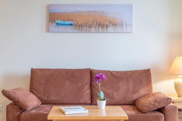 Foto van Vakantie aan de Oostzee met hond en balkon, Sellin - LivingRoom