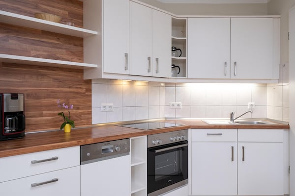 Foto van Vakantie aan de Oostzee met hond en balkon, Sellin - Kitchen