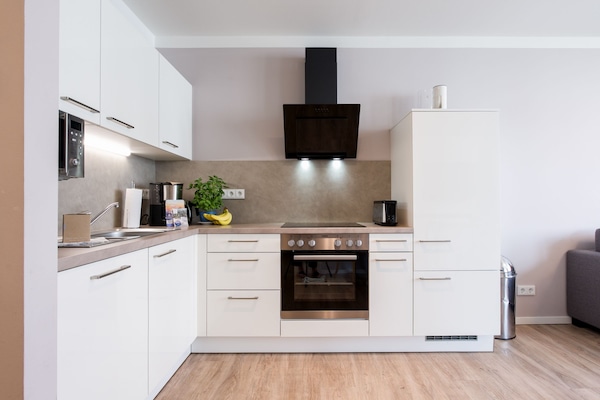 Foto van Balkonappartement met uitzicht op het groen - Vakantiehuis in Travemünde - Kitchen