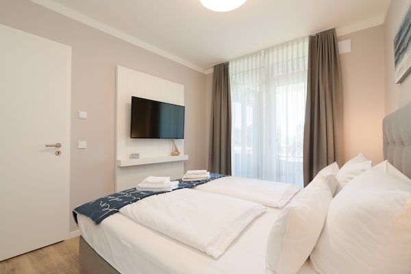 Foto van Appartement met uitzicht op het park - Vakantiehuis in Travemünde - BedRoom