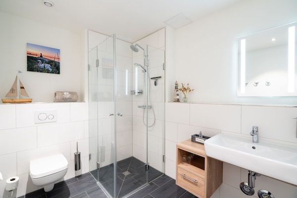 Foto van Appartement met uitzicht op het park - Vakantiehuis in Travemünde - BathRoom