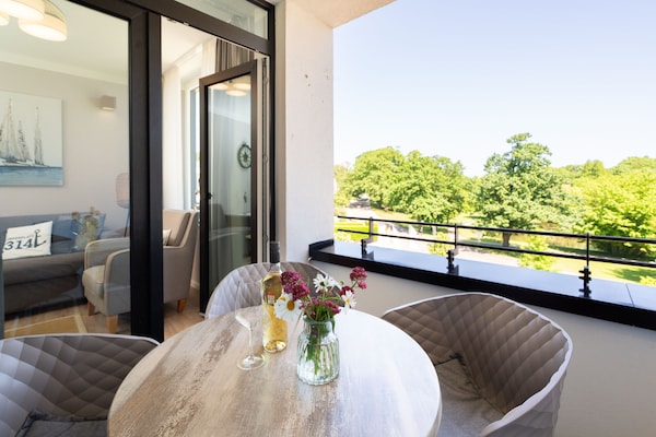 Foto van Appartement met uitzicht op het park - Vakantiehuis in Travemünde - TerraceBalcony