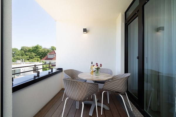 Foto van Appartement met uitzicht op het park - Vakantiehuis in Travemünde - TerraceBalcony