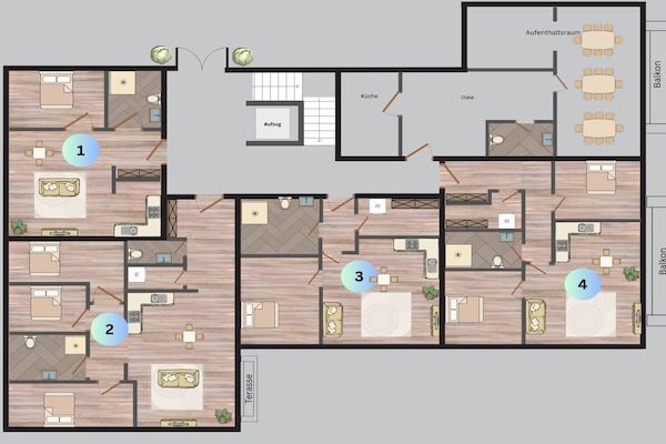Foto van Bernstein Suite & Ontbijtappartement 04 - Vakantiehuis in Büum - Untagged