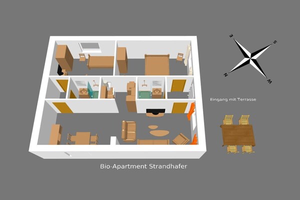 Foto van Biologisch appartement strandgras - Vakantiehuis in St. Peter-Ording - Untagged