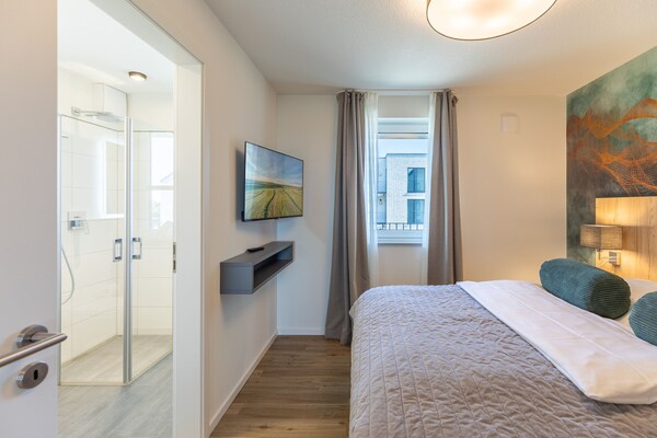 Foto van Luxe appartement met zeezicht - Vakantiehuis in Nordstrand - BedRoom