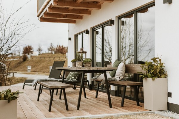 Foto van Chalet in het Vital Camp Resort Bayerbach - Vakantiehuis in Bayerbach - TerraceBalcony