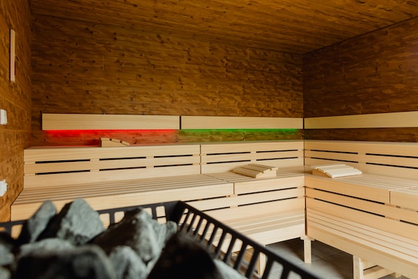 Foto van Chalet met privésauna op Vital Camp Bayerbach - Vakantiehuis in Bayerbach - Sauna