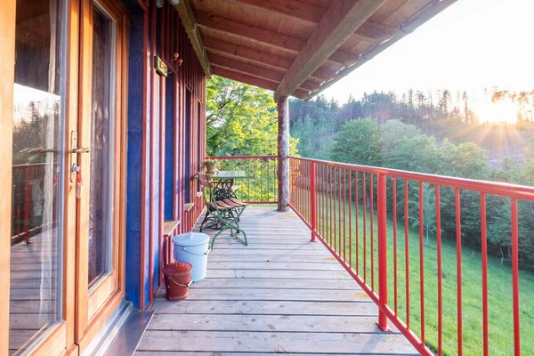 Foto van Blauwe paalwoning - Vakantiehuis in Kösslarn - Untagged