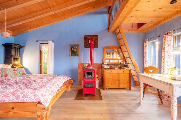 Foto van Blauwe paalwoning - Vakantiehuis in Kösslarn - Untagged