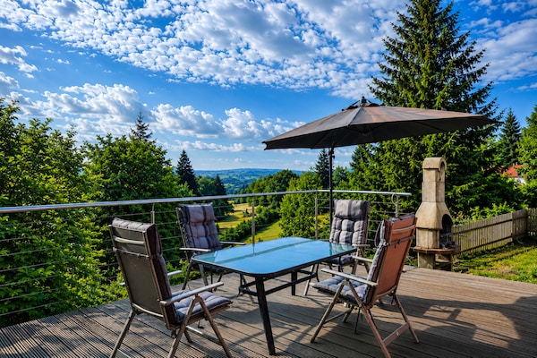 Foto van Ski- en wandelvakantie in het bos in Adlerblick - Vakantiehuis in Schnett - TerraceBalcony