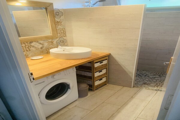 Foto van Vakantiehuis bij Normandische kust - Vakantiehuis in Cosqueville - BathRoom