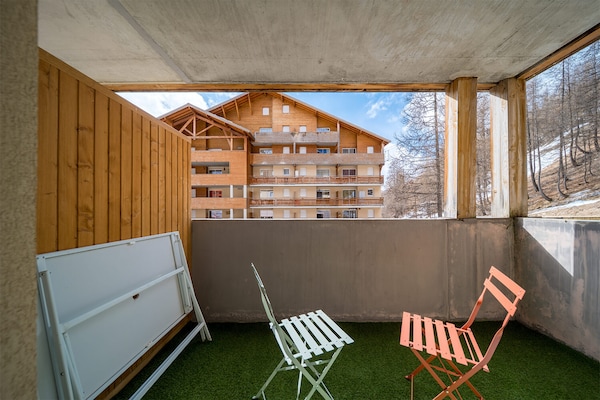 Foto van Appartement in Allos bij Skigebied - Vakantiehuis in Allos - TerraceBalcony
