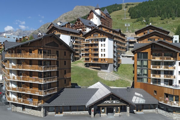 Foto van Appartement in Les Deux Alpes met Alpenzicht - Vakantiehuis in Les 2 Alpes - ExteriorWinter