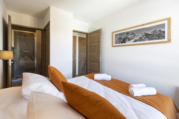 Foto van Appartement in Les Deux Alpes met Alpenzicht - Vakantiehuis in Les 2 Alpes - BedRoom