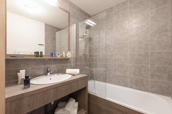 Foto van Appartement in Les Deux Alpes met Alpenzicht - Vakantiehuis in Les 2 Alpes - BathRoom