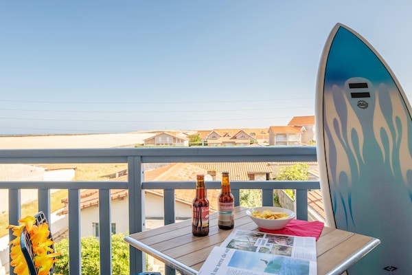 Foto van Familieappartement aan de Atlantische kust - Vakantiehuis in Biscarrosse - TerraceBalcony