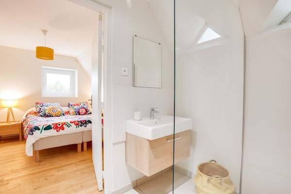 Foto van Studio in Étel met Uitzicht op Strand - Vakantiehuis in Plouhinec - BathRoom