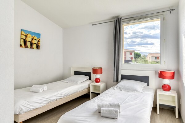 Foto van Argelès-sur-Mer Studio met zwembad - Vakantiehuis in Argeles-sur-mer - BedRoom