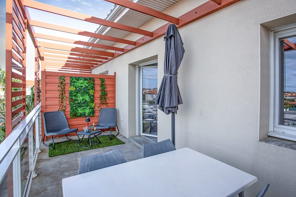 Foto van D. la Massane A N°201 - 2P4 - Vakantiehuis in Argeles sur Mer - TerraceBalcony