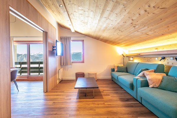 Foto van Chique duplexappartement in Doucy - Vakantiehuis in La Léchère - LivingRoom