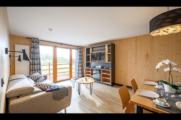 Foto van Appartement in Le Corbier met Spa & Zwembad - Vakantiehuis in Villarembert - LivingRoom