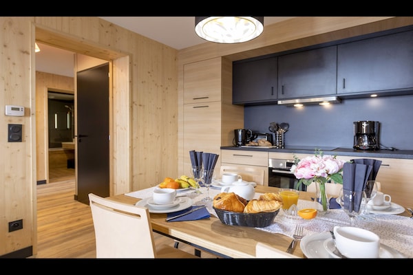 Foto van Appartement in Le Corbier met Spa & Zwembad - Vakantiehuis in Villarembert - Kitchen