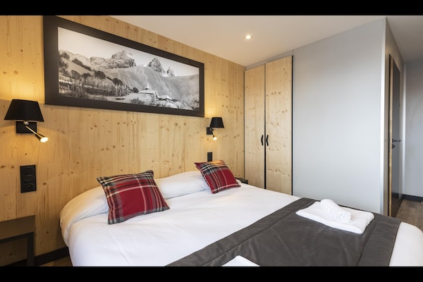 Foto van Appartement in Le Corbier met Spa & Zwembad - Vakantiehuis in Villarembert - BedRoom