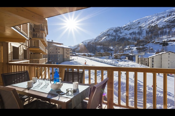 Foto van Appartement in Frankrijk met Spa & Uitzicht - Vakantiehuis in Tignes - TerraceBalcony