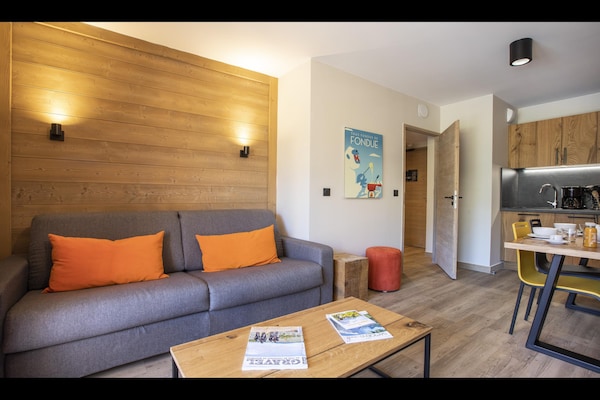 Foto van Appartement in Samoëns met Spa en Zwembad - Vakantiehuis in Samoëns - LivingRoom