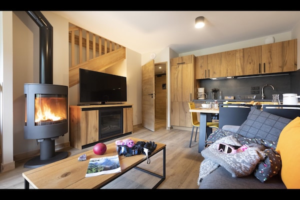Foto van Appartement in Samoëns met Zwembad & Spa - Vakantiehuis in Samoëns - LivingRoom