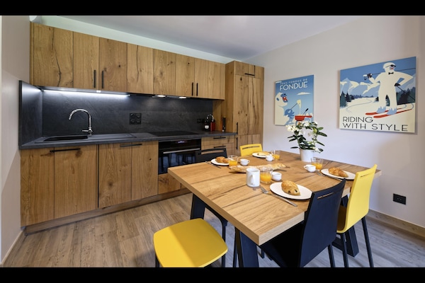 Foto van Appartement in Samoëns met Zwembad & Spa - Vakantiehuis in Samoëns - Kitchen
