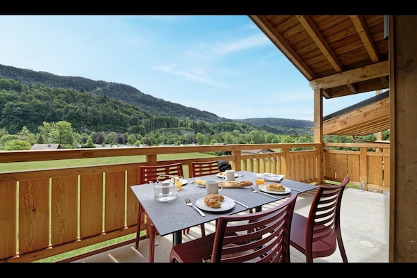 Foto van Appartement in Samoëns met Zwembad & Spa - Vakantiehuis in Samoëns - TerraceBalcony