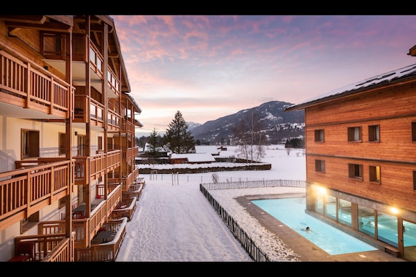 Foto van Appartement in Samoëns met Spa en Zwembad - Vakantiehuis in Samoëns - ExteriorWinter