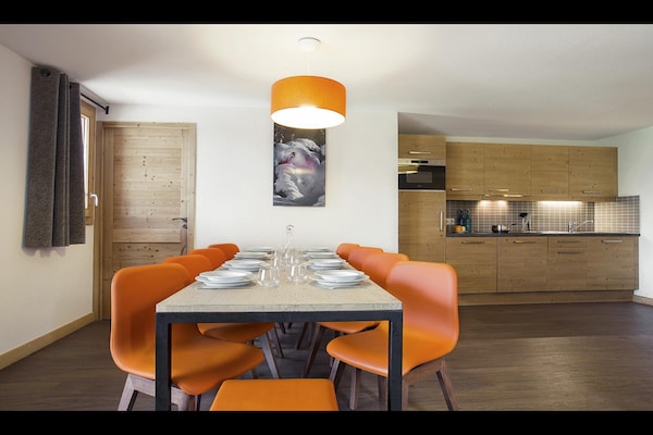 Foto van Appartement in Frankrijk met zwembad en spa - Vakantiehuis in St Martin de Belleville - DiningRoom