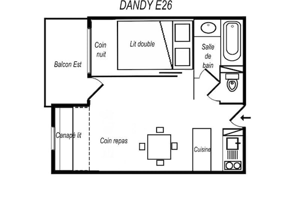 Foto van CHARMANT 2-KAMERAPPARTEMENT AAN DE HELLING EN DICHT BIJ WINKELS - Untagged