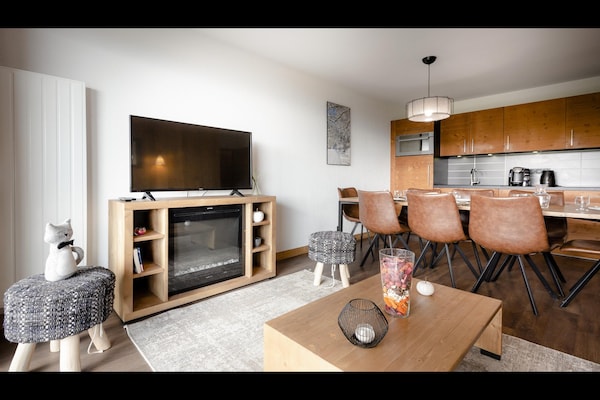 Foto van Appartement in Hauteluce met Ski-In/Ski-Out - Vakantiehuis in Hauteluce - LivingRoom