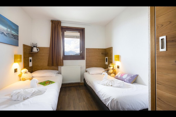 Foto van Appartement in Hauteluce met Ski-In/Ski-Out - Vakantiehuis in Hauteluce - BedRoom