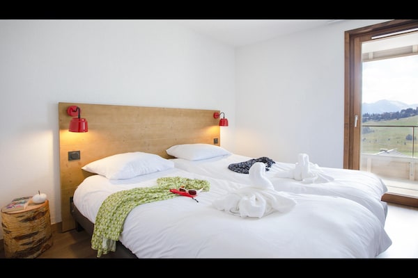 Foto van Appartement in Hauteluce met Ski-In/Ski-Out - Vakantiehuis in Hauteluce - BedRoom