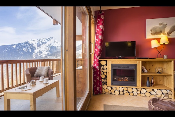 Foto van Appartement in Frankrijk met Spa en Uitzicht - Vakantiehuis in Sainte-Foy Tarentaise - TerraceBalcony