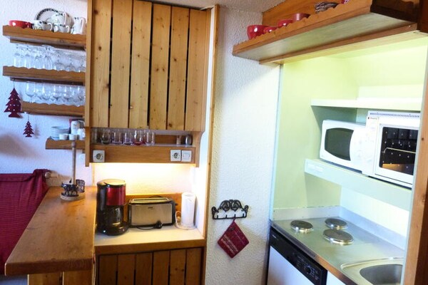 Foto van Charmant duplex appartement, ingericht voor 6 personen, vlakbij de pistes in het dorp Charmettoger in Arc 1800 - Untagged