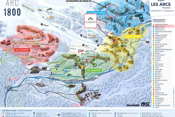 Foto van Duplex voor 5 personen in Arc 1800 in het dorp Charmettoger, ski-in ski-out - Untagged