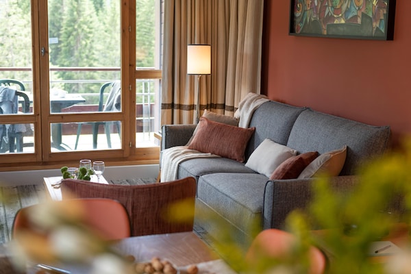 Foto van Berguitzicht vakantiehuis met balkon voor 8 - Vakantiehuis in Flaine - LivingRoom