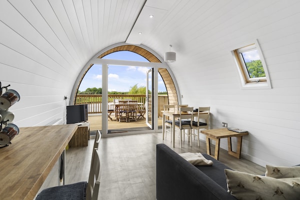 Foto van Chalet in Hertford met Uitzicht & Hottub - Vakantiehuis in Hertford - Kitchen