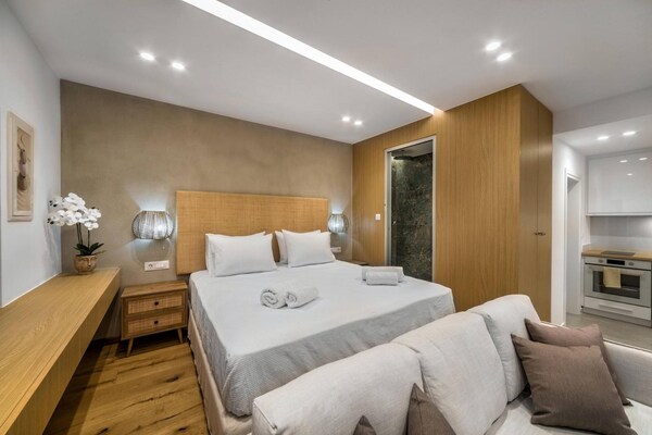 Foto van Villa in Gournes met zwembad en zeezicht - Vakantiehuis in Heraklion - BedRoom