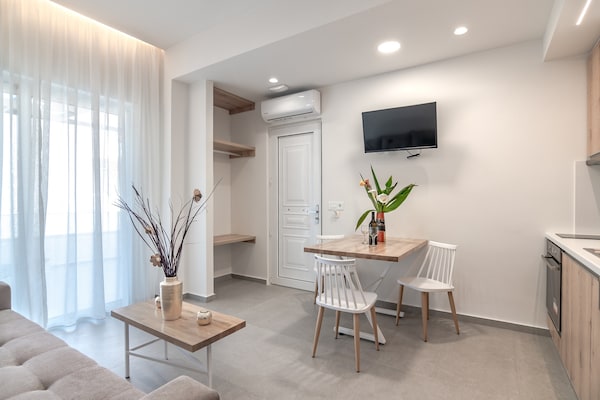 Foto van Appartement op Kreta bij zandstrand - Vakantiehuis in Plakias - LivingRoom
