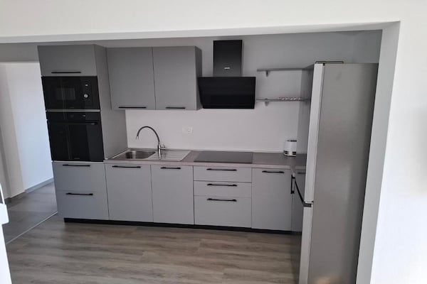 Foto van Rab Diving Mirko - One Bedroom Apartment with Sea View (3A) - Kitchen