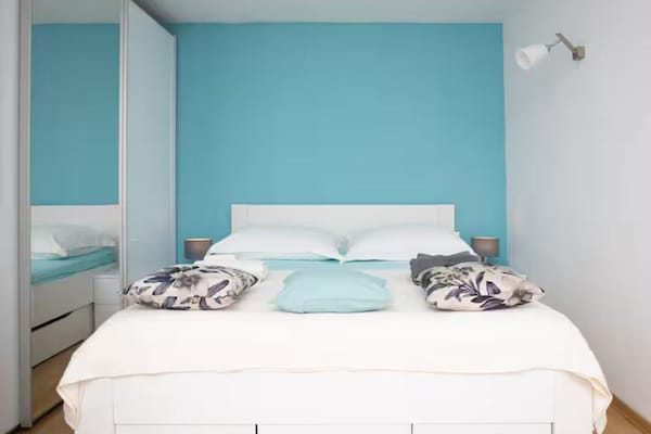 Foto van Blue Magic Apartment - Two Bedroom Apartment with Sea View and Terrace - BedRoom
